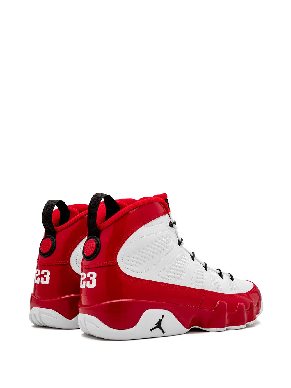 Men's Nike Air Jordan 9 Retro Black Red White Shoes