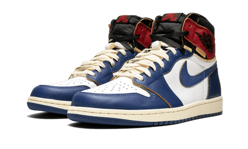 Men's Air Jordan 1 High Union Los Angeles Blue Toe Shoes