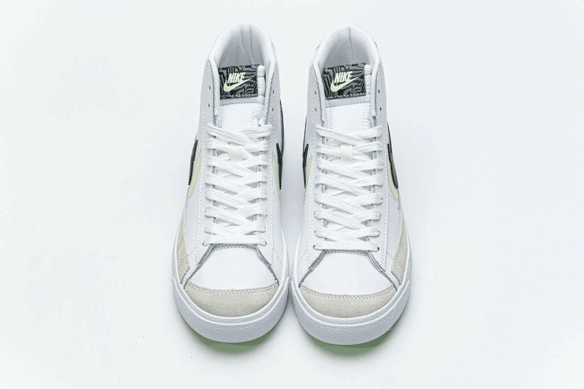 Men's Blazer Mid 77 SE GS Double Swoosh White Vapor Green Shoes