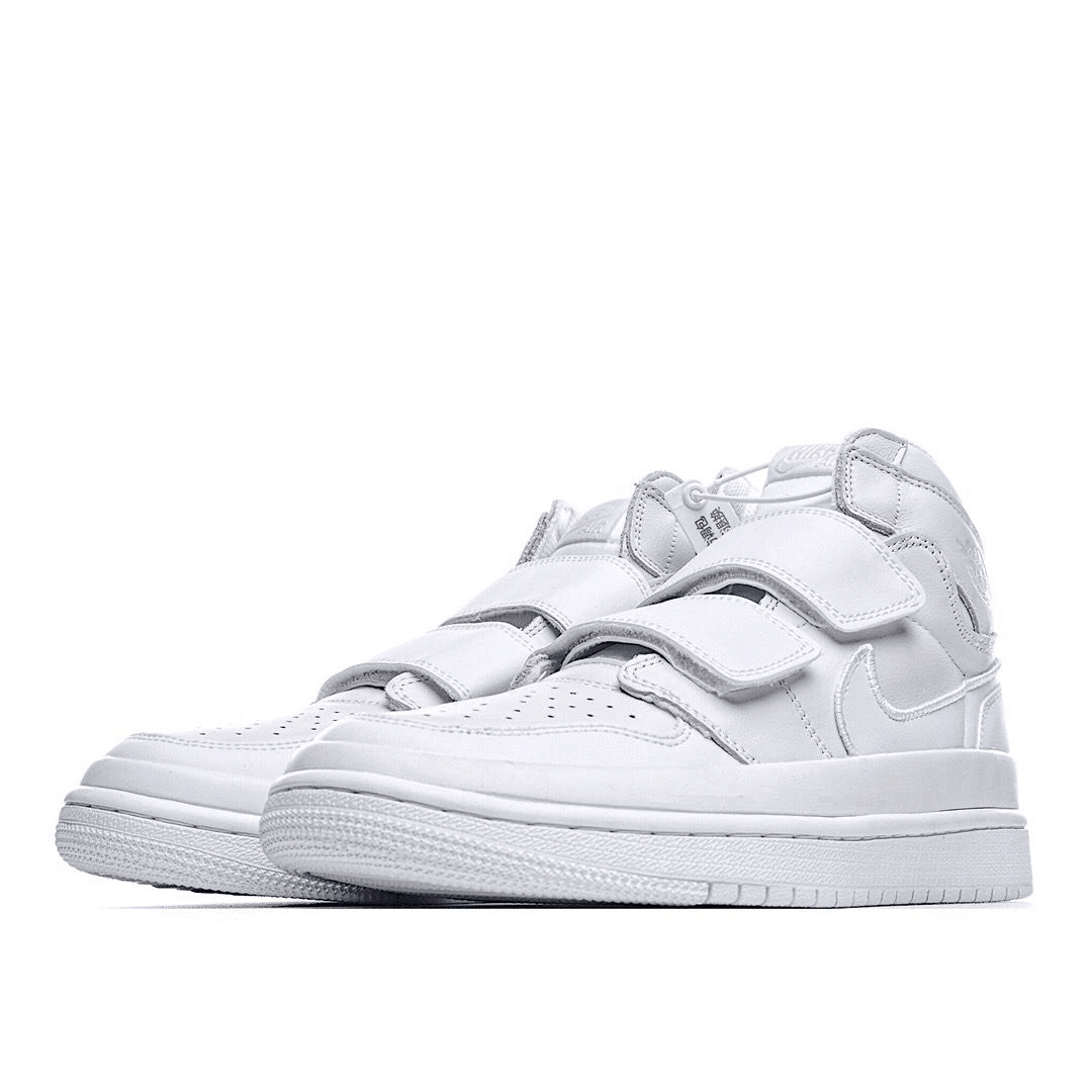 Men's Air Jordan 1 High Double Strap Full White Shoes