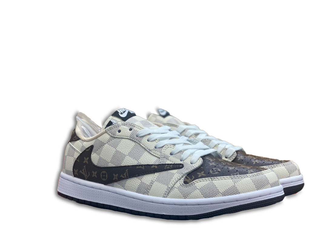 Men's Nike Fragment x Travis Scott x LV Air Jordan 1 Low Shoes