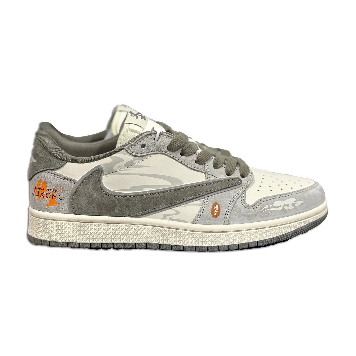 Men's Air Jordan 1 Low OG x Travis Scott Blach Myth Wukong Shoes
