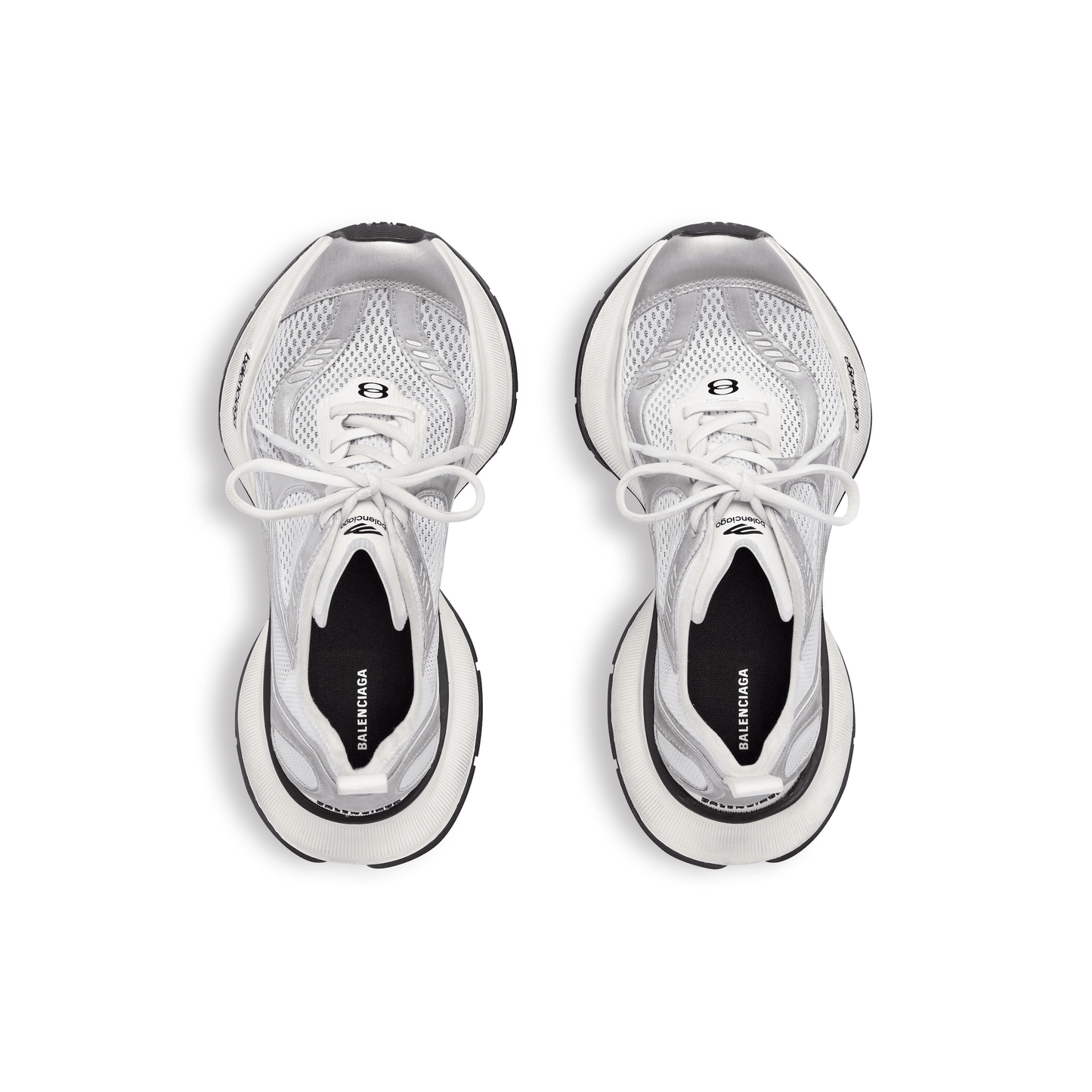 Men's Circuit Sneaker White Silver Shoes