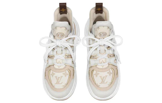Men's LOUIS VUITTON Archlight 2.0 Platform Beige Monogram Gold Sneakers