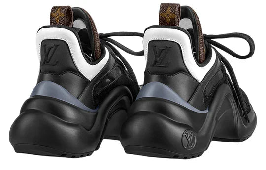 Men's LOUIS VUITTON Archlight 2.0 Platform Black with Brown Monogram Sneakers