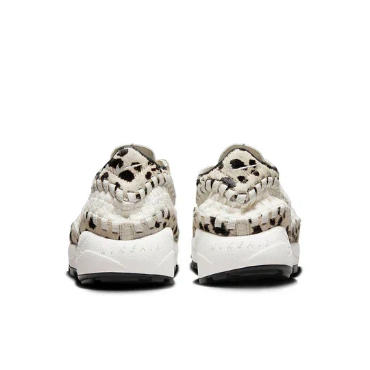 Men's Nike Air Footscape Woven White Cow Print Shoes