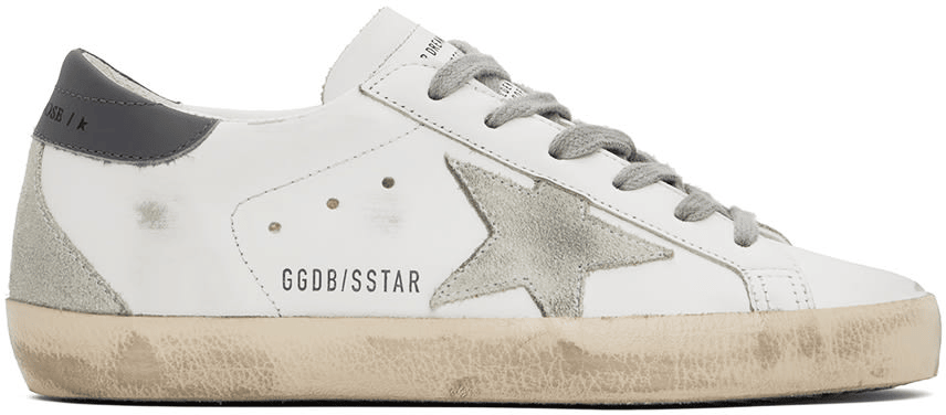 Men's SSENSE Exclusive White Super-Star Sneakers In White Dark Gray
