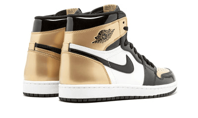 Men's Air Jordan 1 High Gold Toe Shoes