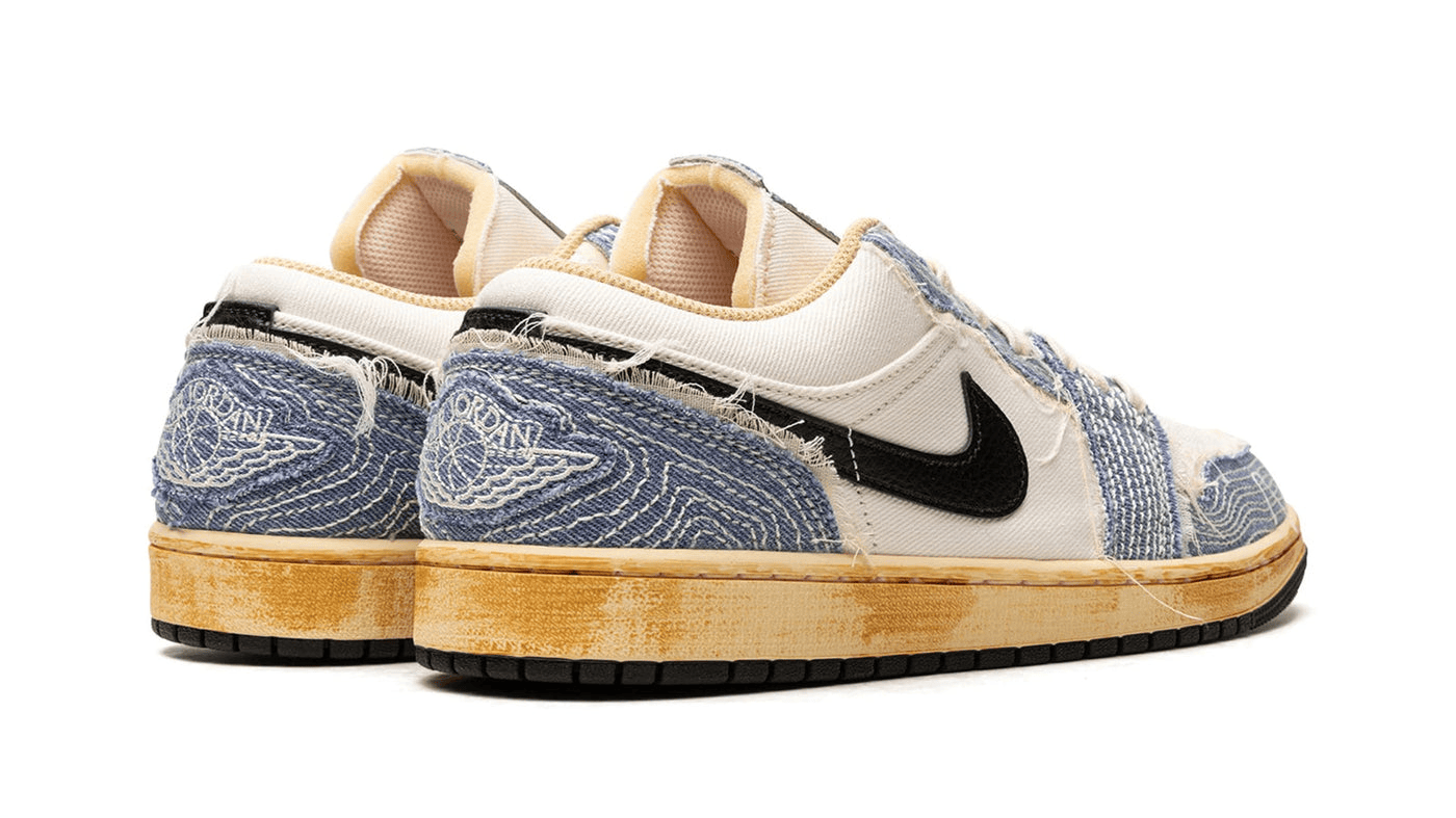 Men's Air Jordan 1 Low Sashiko Denim Shoes