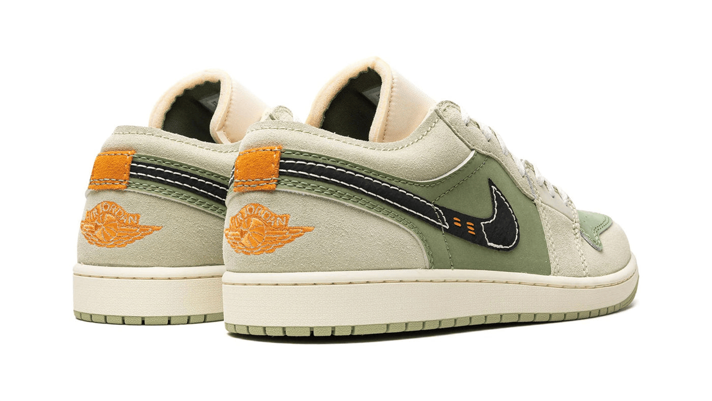 Men's Air Jordan 1 Low SKY J LIGHT OLIVE Shoes