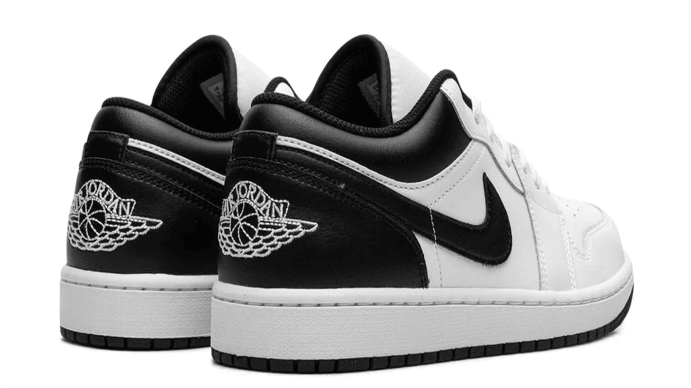 Men's Air Jordan 1 Low White Black Shoes