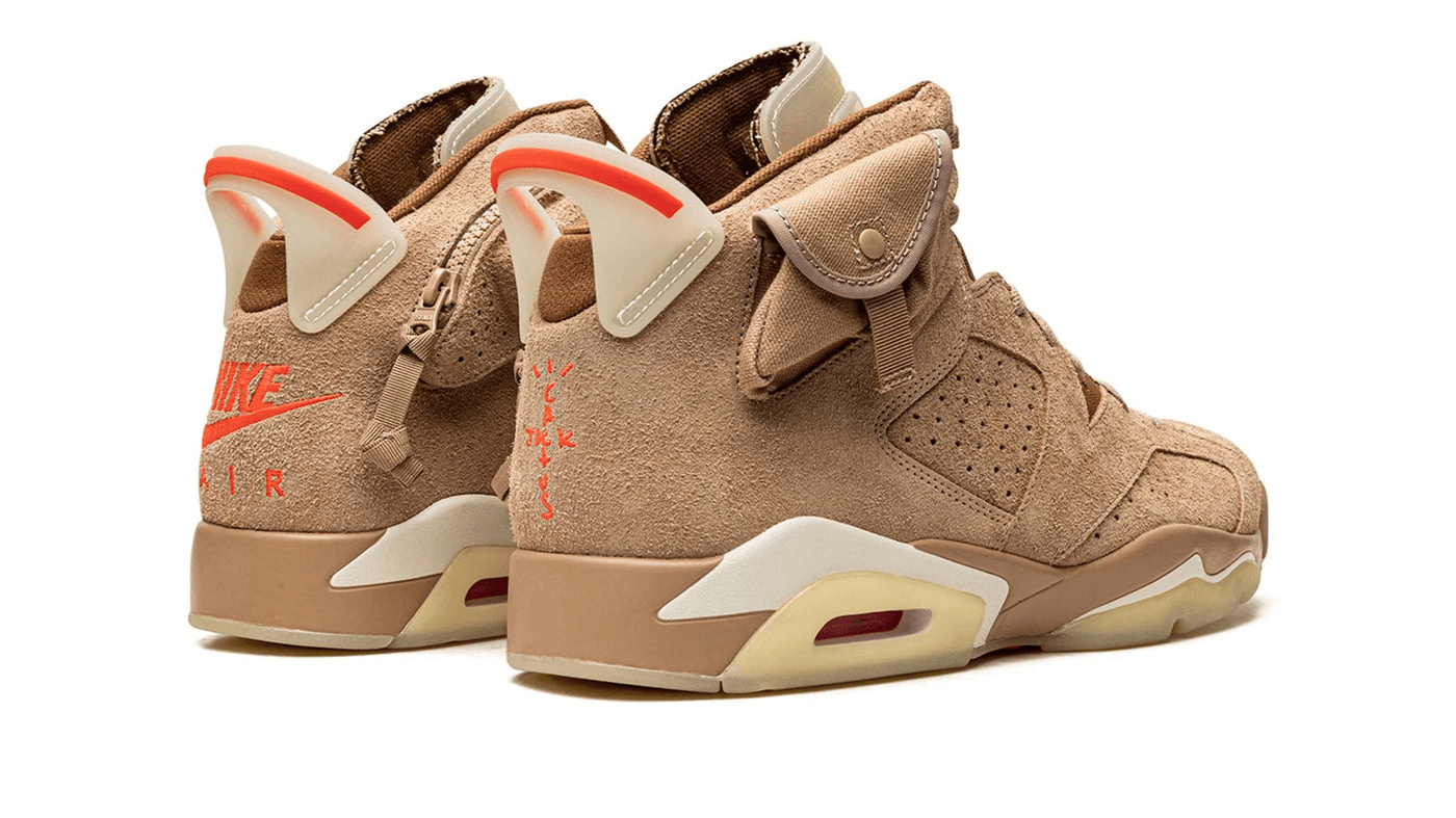 Men's Air Jordan 6 Travis Scott - British Khaki Shoes