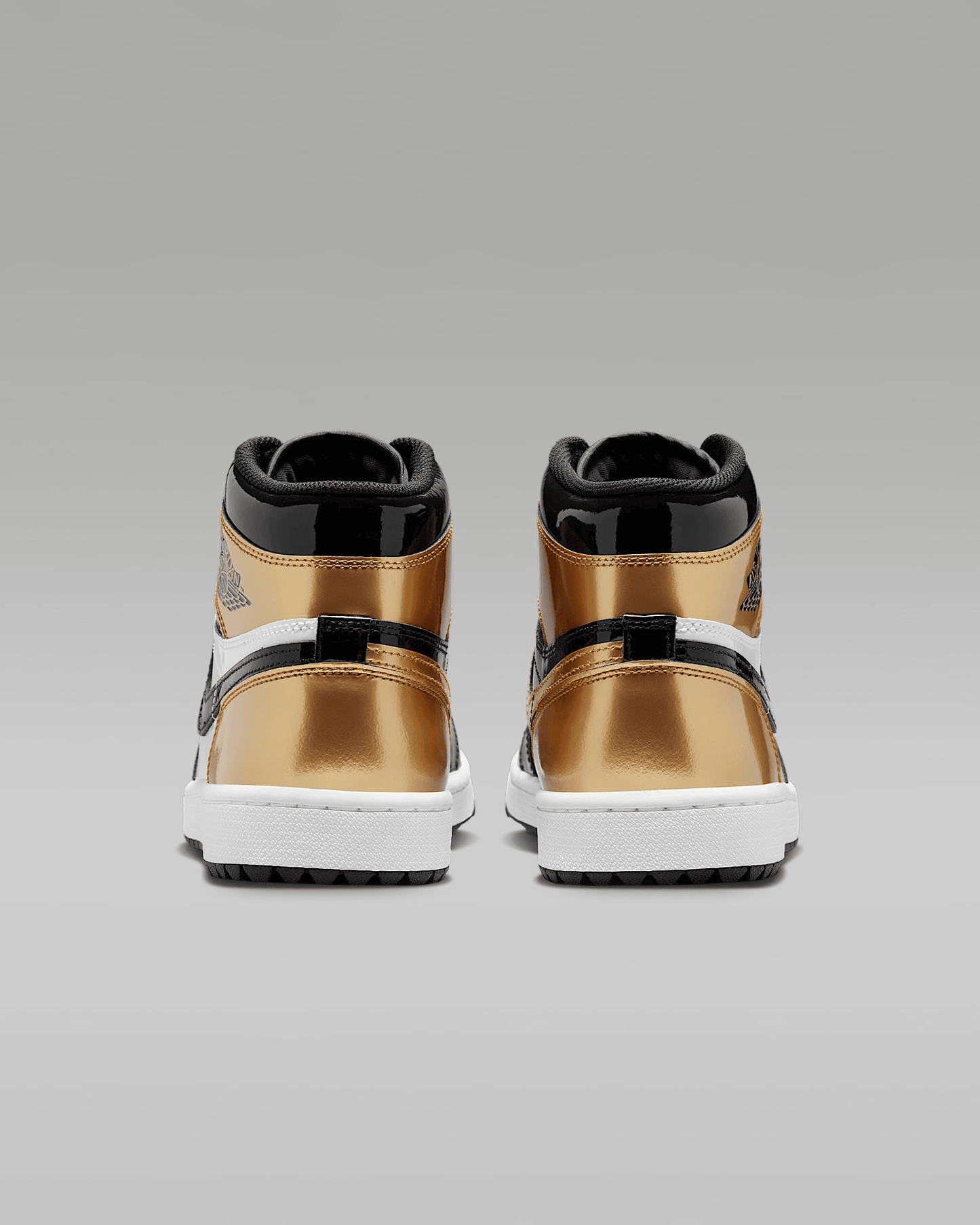 Men's Air Jordan 1 Retro High Metallic Gold Shoes