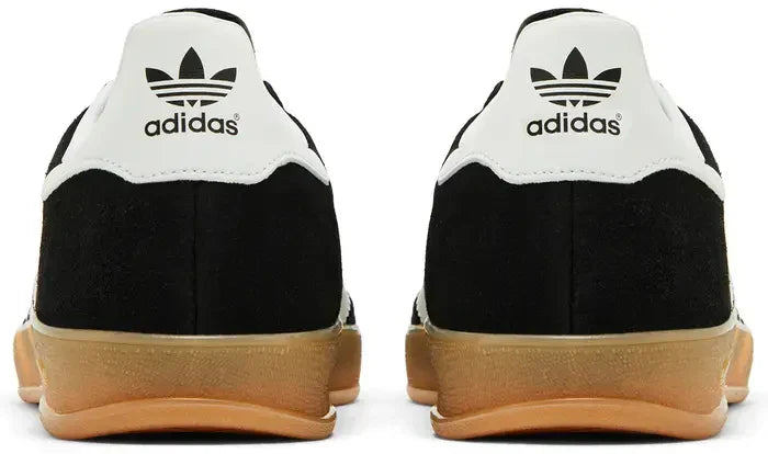 Men's Adidas Gazelle Indoor Black White Gum Shoes