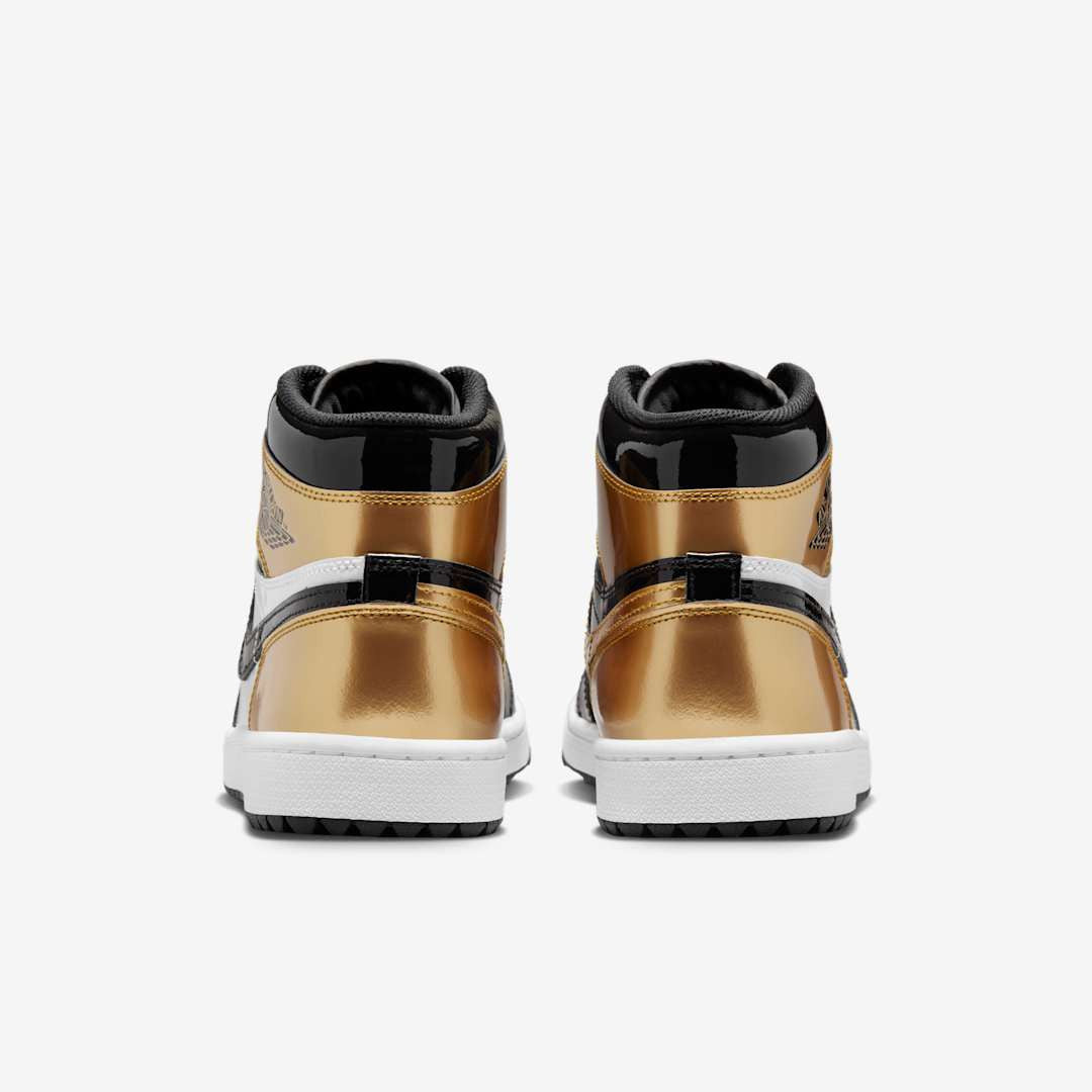Men's Air Jordan 1 High Golf 'Metallic Gold' Shoes