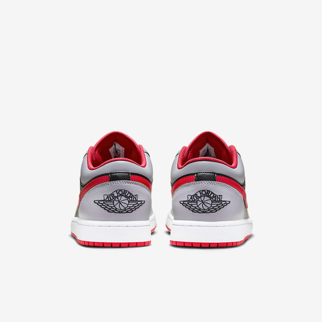 Men's Air Jordan 1 Low 'Black Cement Fire Red' Shoes