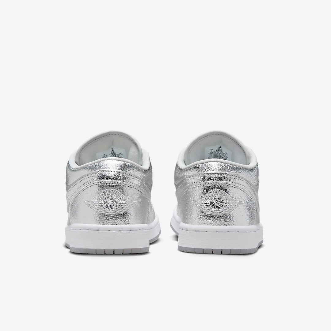 Men's Air Jordan 1 Low 'Metallic Silver' Shoes