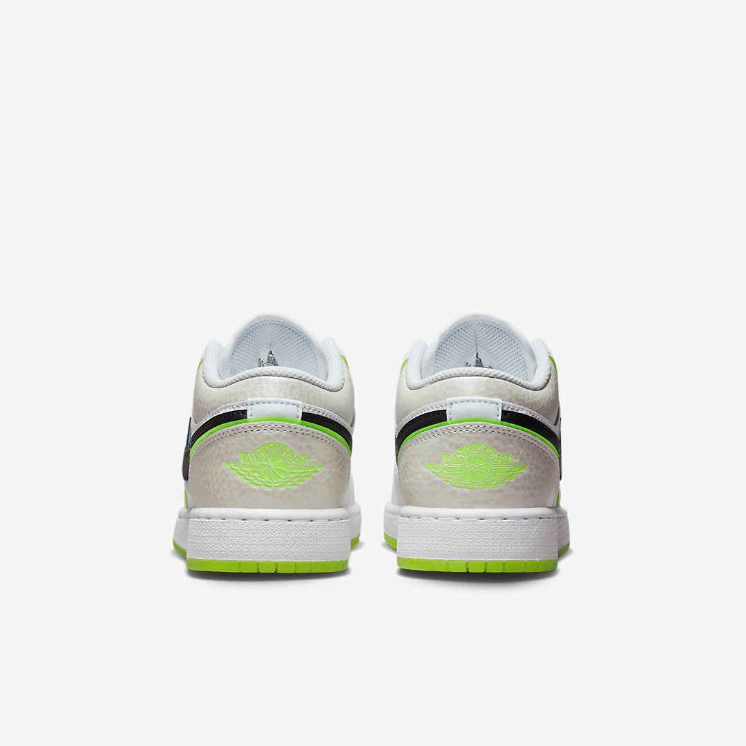 Men's Air Jordan 1 Low 'White Black-Platinum Tint' Shoes