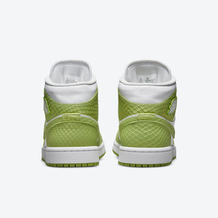 Men's Air Jordan 1 Mid 'Green Python' Shoes