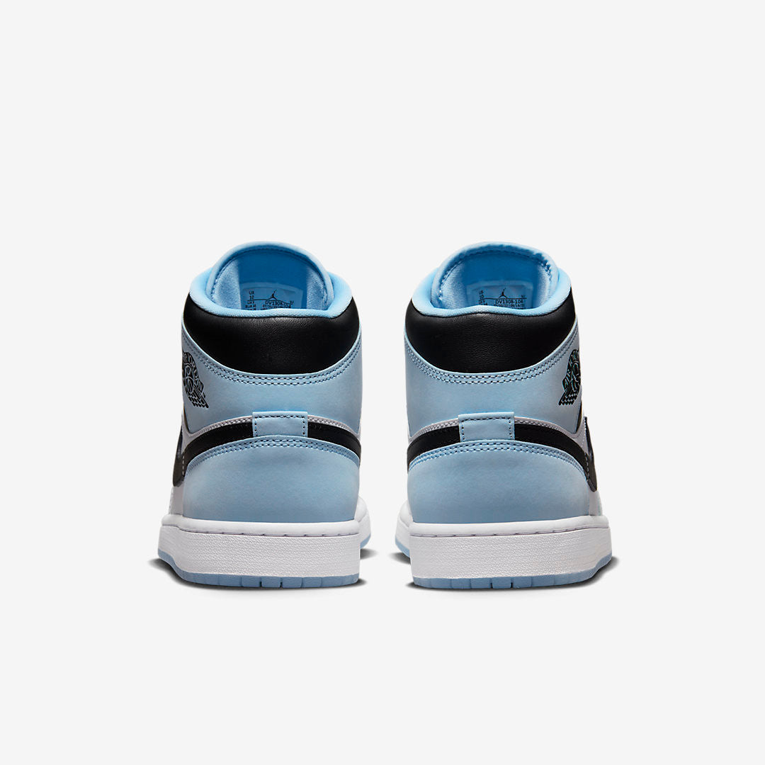 Men's Air Jordan 1 Mid 'Icy-Blue' Shoes