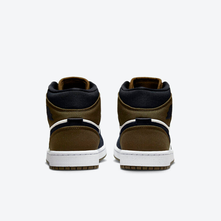 Men's Air Jordan 1 Mid 'Olive Toe' Shoes