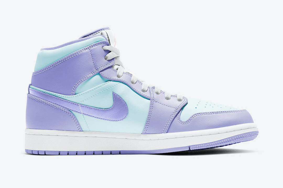 Men's Air Jordan 1 Mid 'Purple Pulse' Shoes