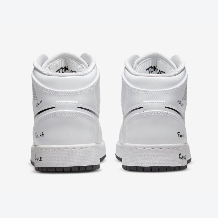 Men's Air Jordan 1 Mid 'Schematic' Shoes