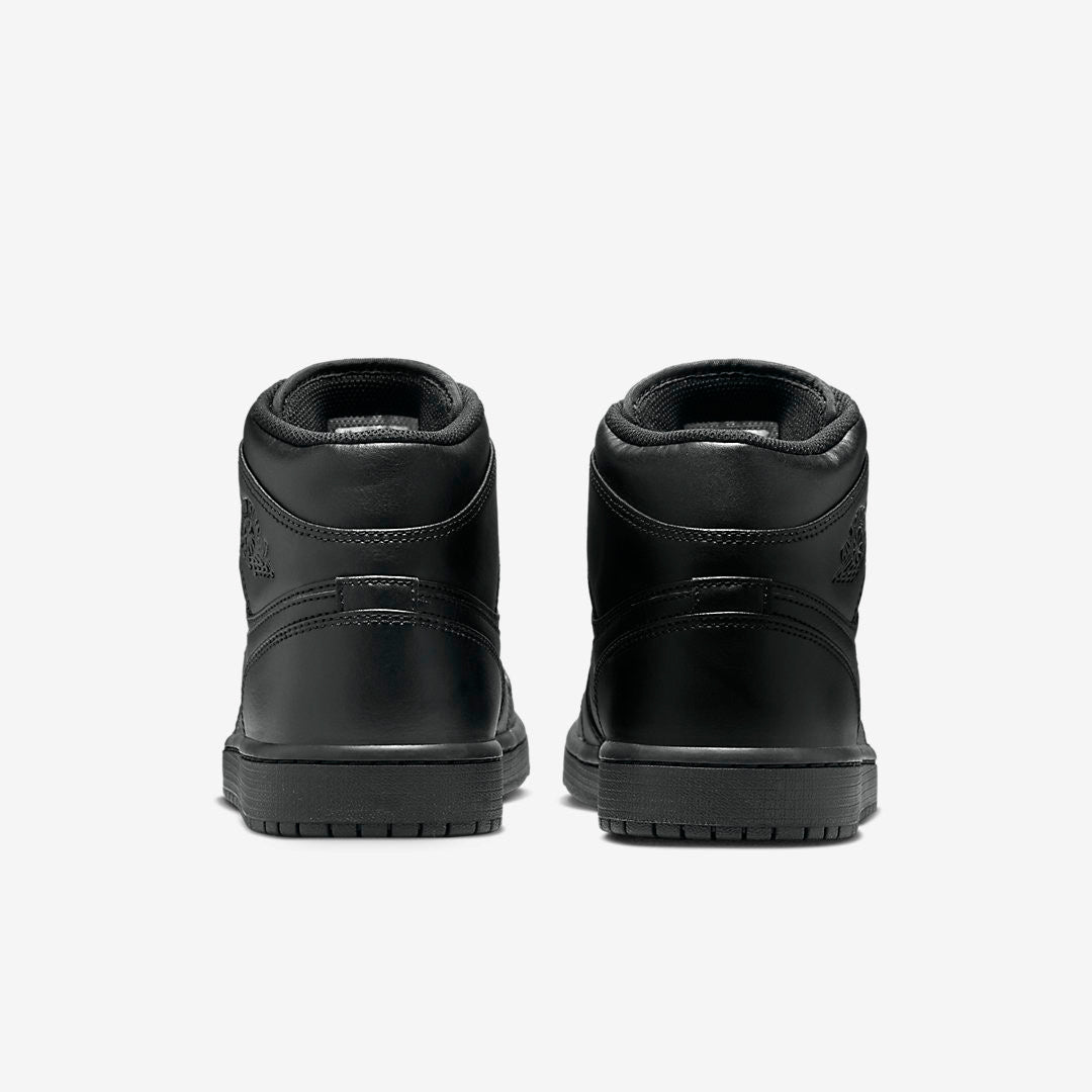 Men's Air Jordan 1 Mid 'Triple Black' Shoes