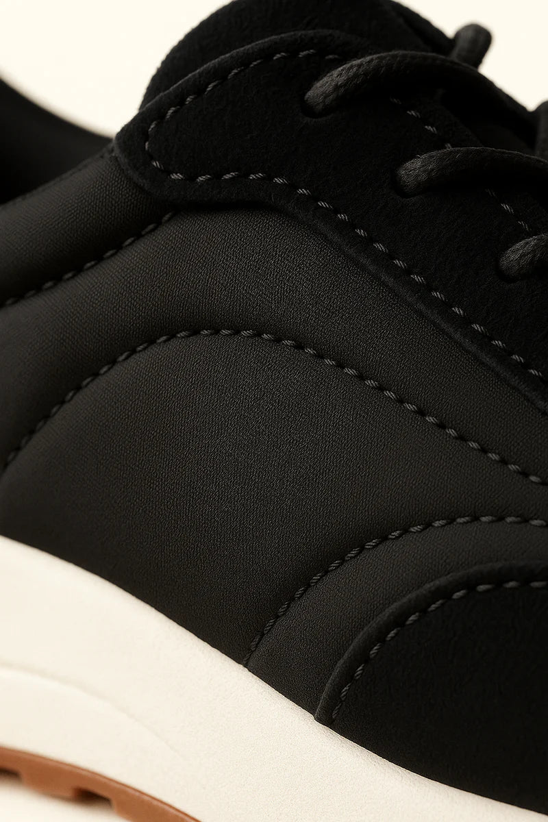 Men's Loro Piana Weekend Walk Black Sneakers
