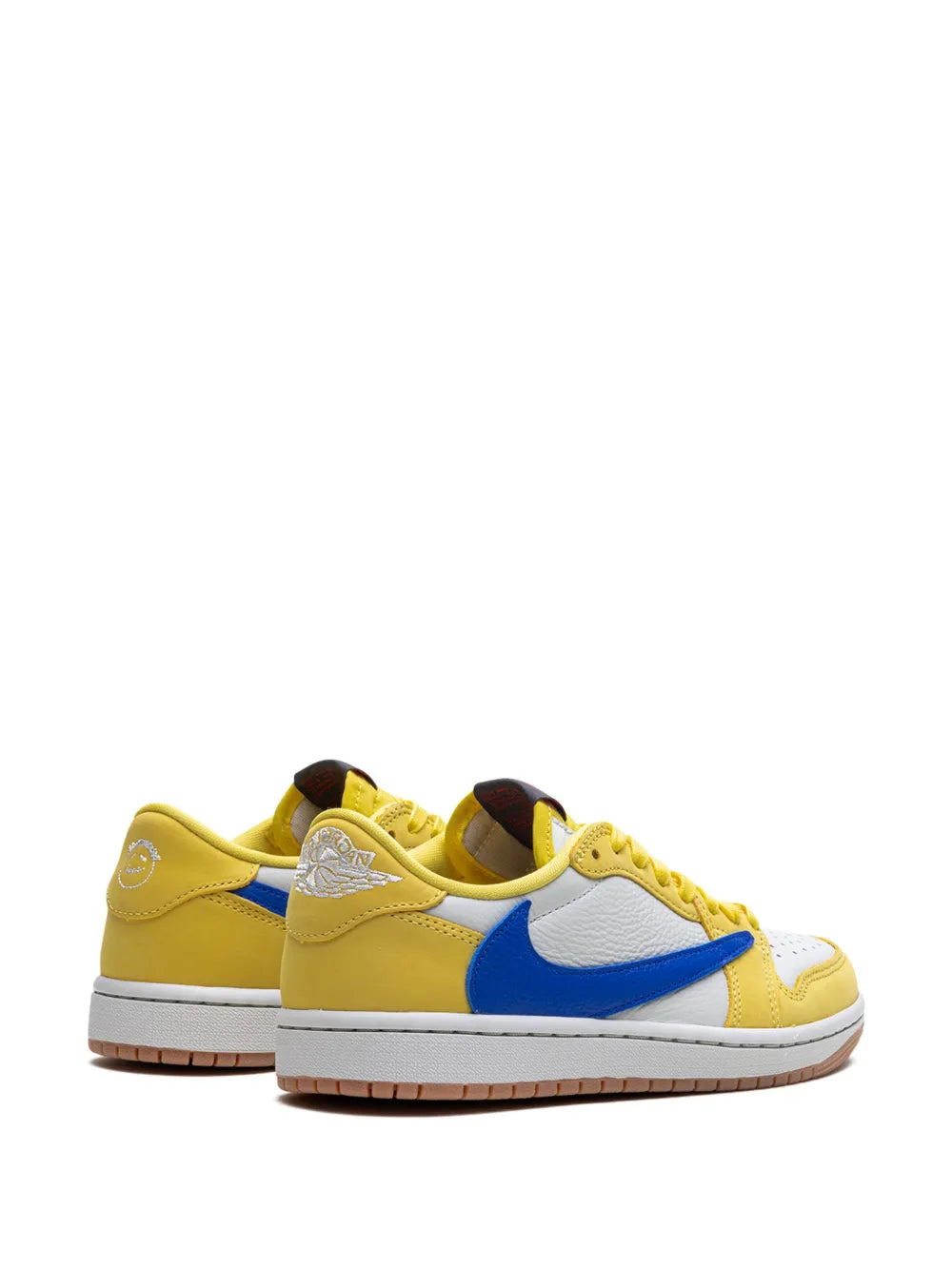 Men's Travis Scott x Air Jordan 1 Retro Low ‘ Canary ' Shoes
