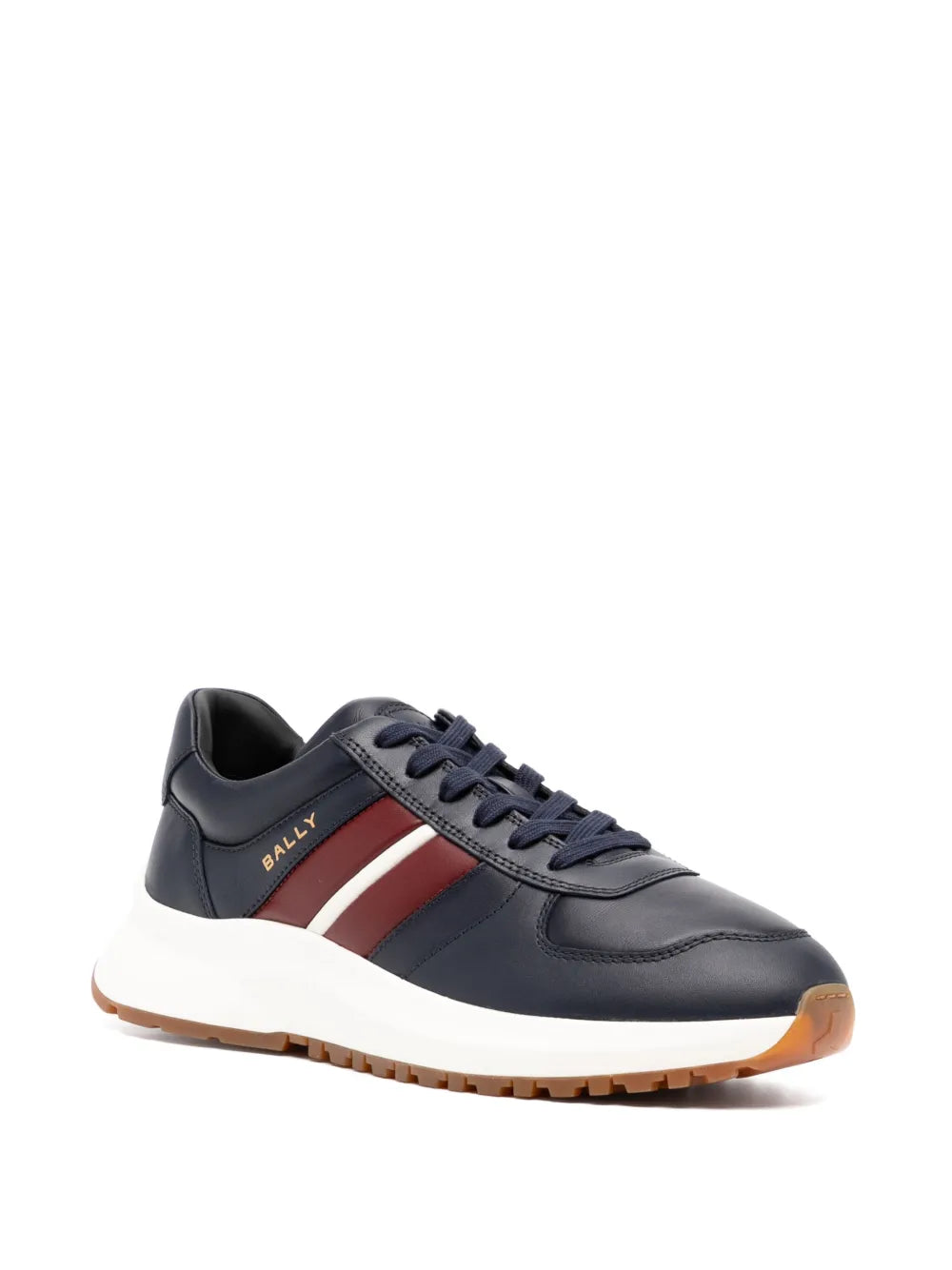 Men's Bally Darsyl Leather Navy White Sneaker