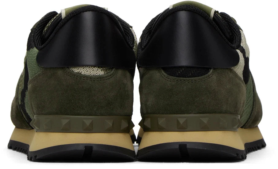 Men's Valentino Garavani Rockrunner Olive Beige Sneakers