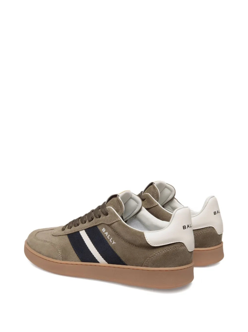 Men's Bally Retro Crest Khaki Green Sneaker