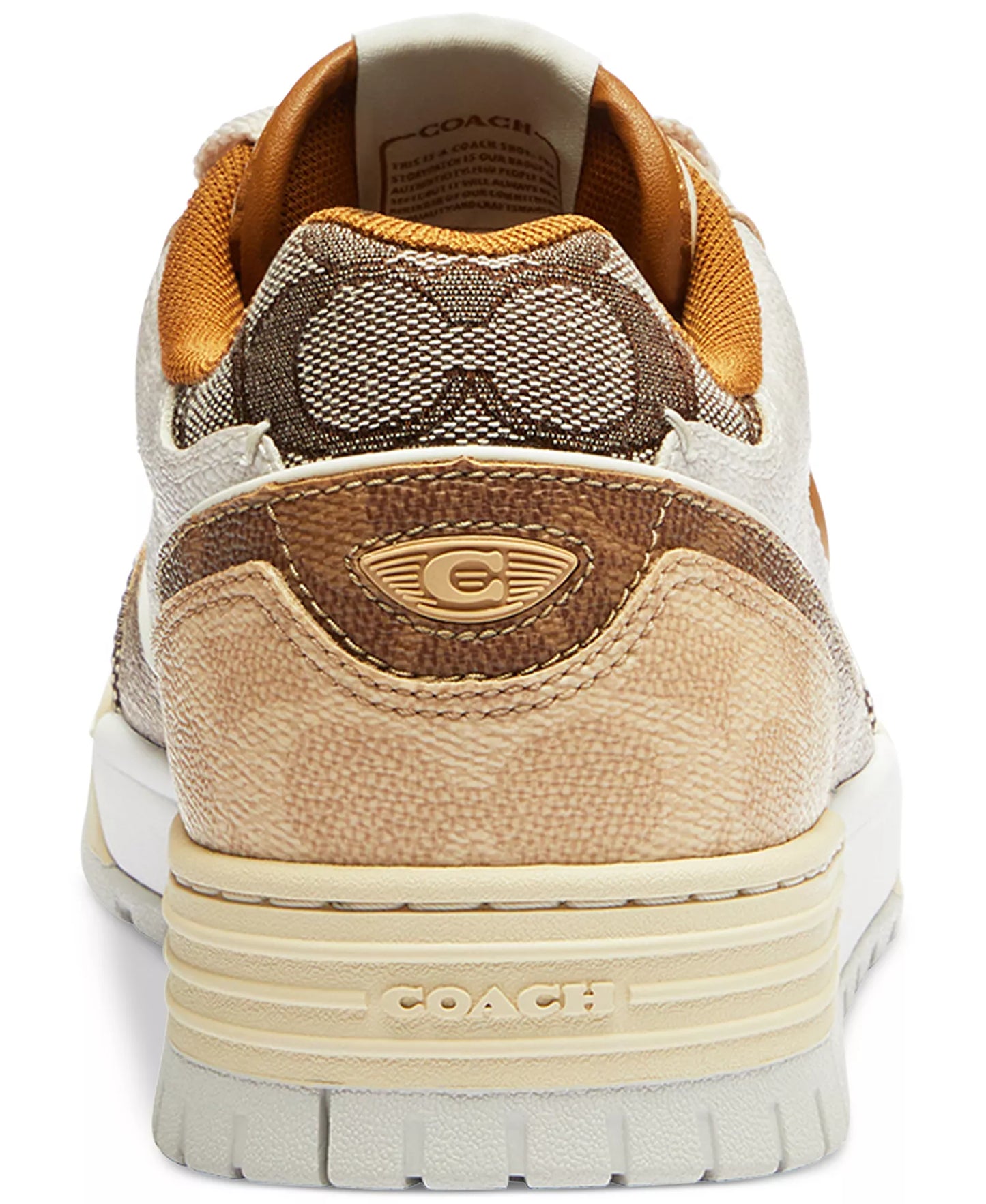 Men's COACH SoHo Leather Lace-Up Casual Multi Sneakers