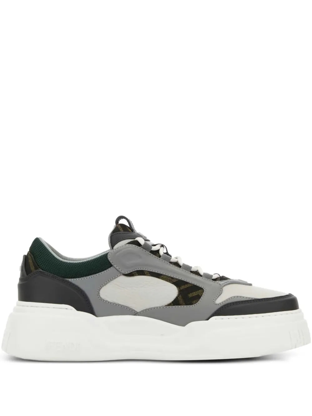 Men's FENDI Sneaker Fendi Force Grey And White Sneakers