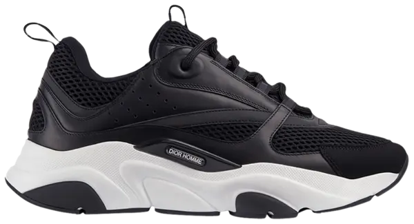 Men's Dior B22 Black White Sneakers
