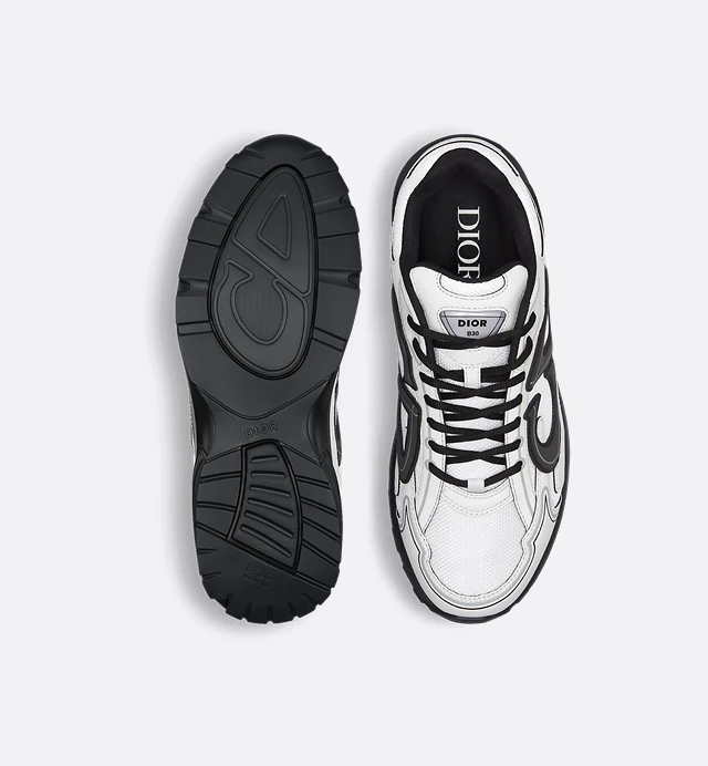 Men's Dior x Stone Island B30 White Technical Mesh Sneakers