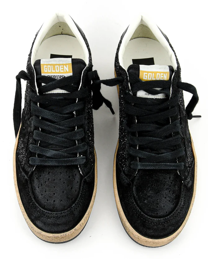 Golden Goose Women's Ball Star Black Low-Top Sneakers