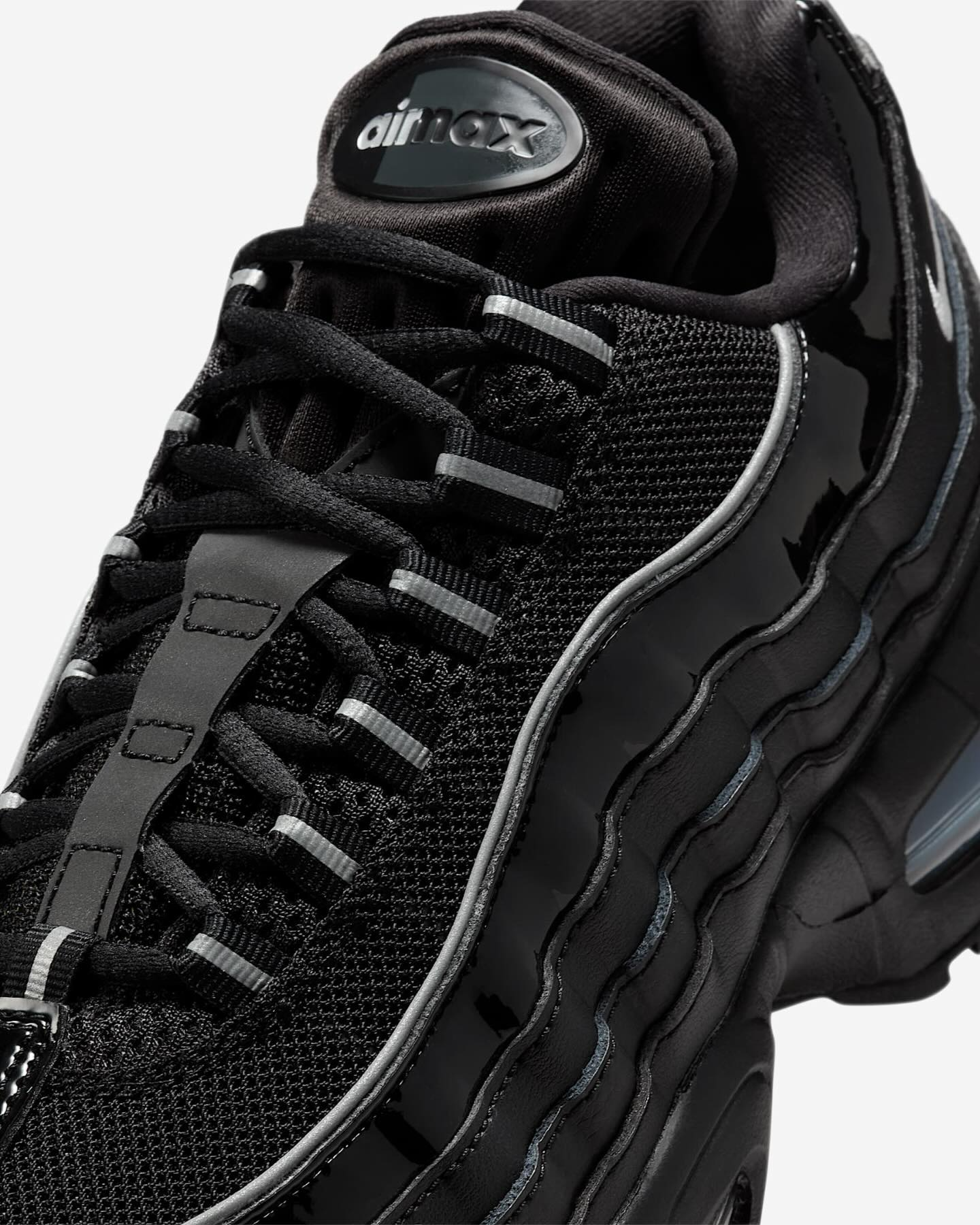 Men's Nike Air Max 95 Black Patent Shoes