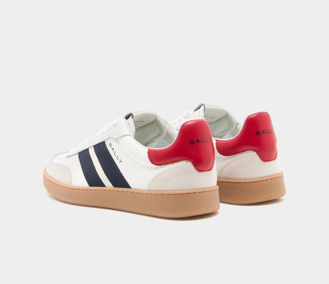 Men's Bally Retro Crest White Sneaker