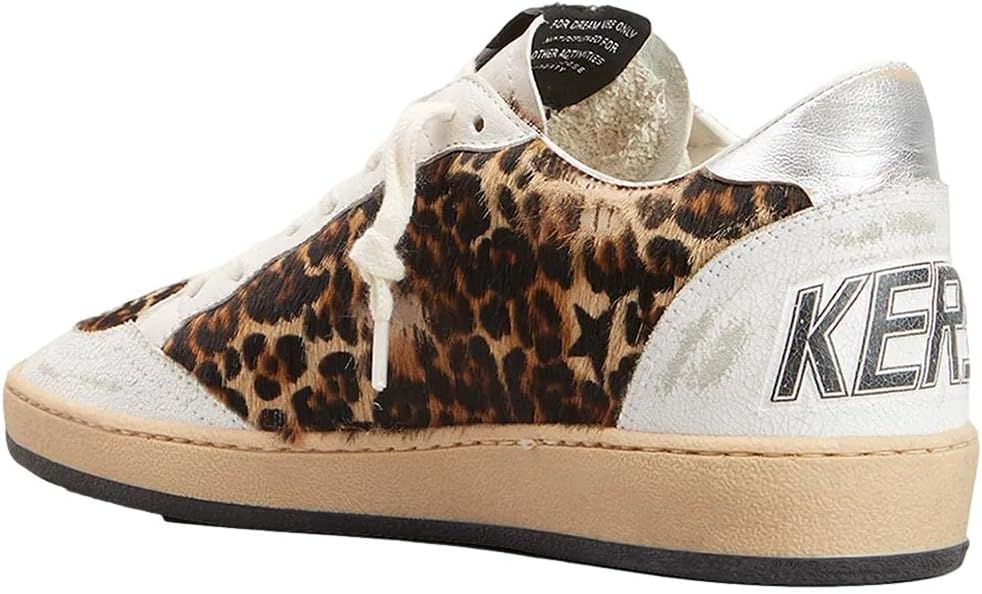 Golden Goose Women's Ball Star Leopard Low-Top Sneakers