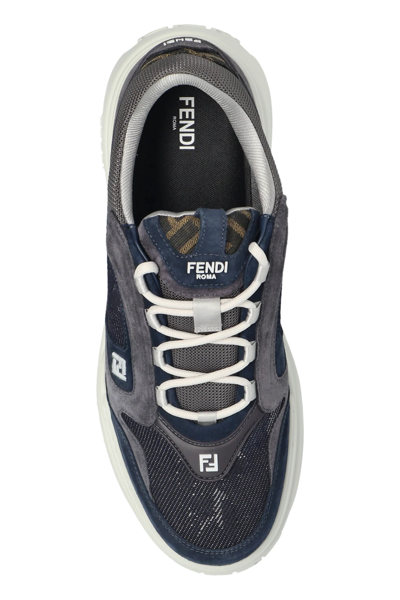 Men's Fendi Roma Match Navy Blue Sneakers