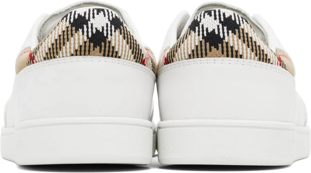 Men’s Burberry Men’s White Leather White Sneakers