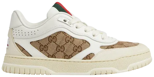 Men's Gucci Re-Web GG Canvas - White Beige Sneakers
