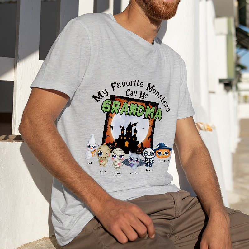 My Favorite Monsters Call Me - Halloween T-shirt - Gift For Friend- Customized T-shirt Happy Halloween