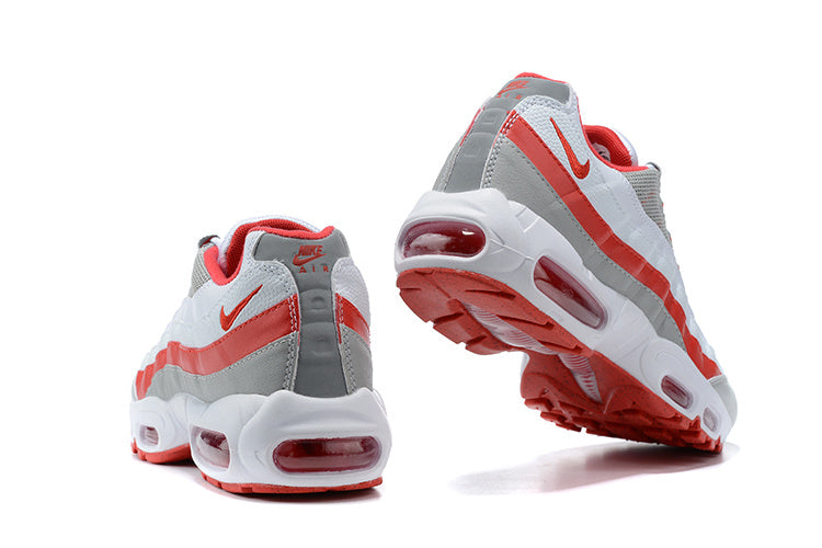 Men's Nike Air Max 95 Grey Fog Hyper Red Shoes