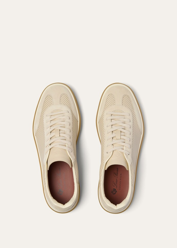 Men's Loro Piana Tennis Walk Pearl Powder Sneakers