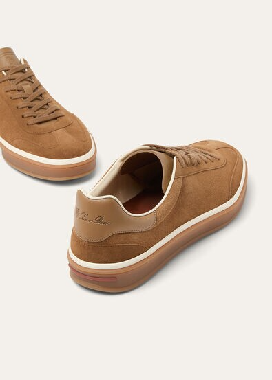 Men's Loro Piana Tennis Walk Light Sand Dune Sneakers