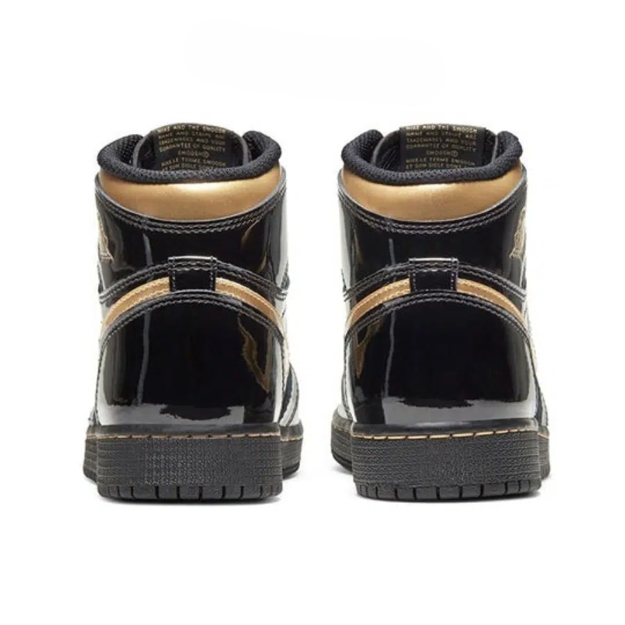 Men's Air Jordan 1 High 'Black Metallic Gold’ Shoes