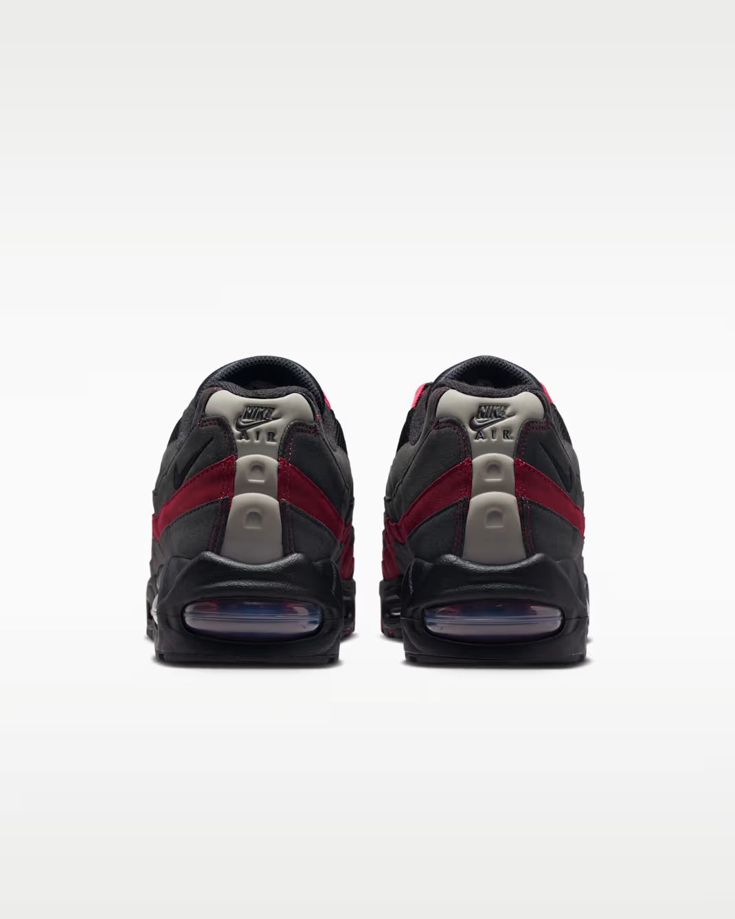Men's Nike Air Max 95 Black Team Crimson Shoes